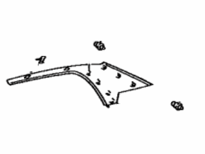 Lexus 62480-30330-A0 Garnish, Roof Side, Inner LH