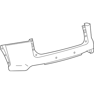 Lexus 52159-78909 Rear Bumper Cover, L/P