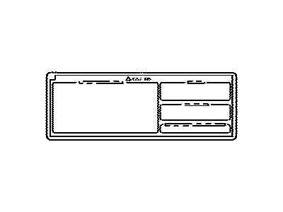 Lexus 36369-60720 Label, Transfer CAUT