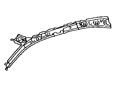 Lexus 61204-30140 Rail Sub-Assy, Roof Side, Inner LH