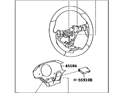 Lexus 45100-48460-C3 Steering Wheel Assembly