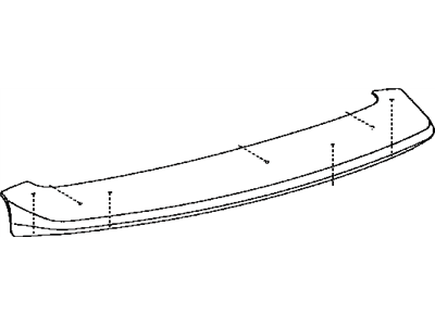 Lexus 76085-60120-A1 Spoiler Sub-Assy, Rear