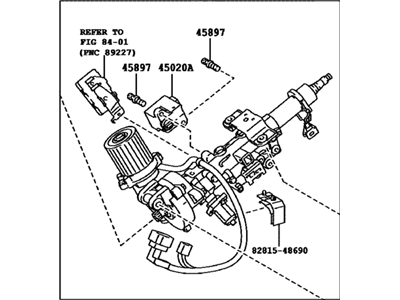 Lexus 45250-0E080 Column Assy, Steering