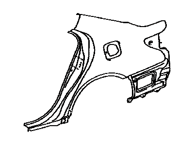 Lexus 61602-24160 Panel Sub-Assembly, Quarter