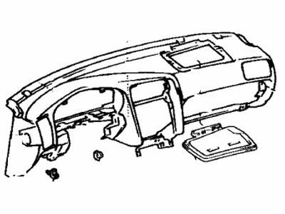 Lexus 55401-48200-C0 Pad Sub-Assembly, INSTRU