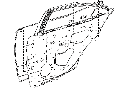 Lexus 67003-53100 Panel Sub-Assembly, RR D