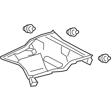 Lexus 62470-76030-A0 GARNISH Assembly, Roof S