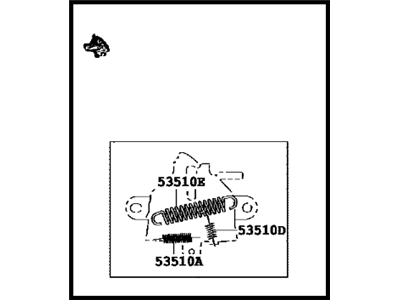 Lexus 53510-0E130 Hood Lock Assembly