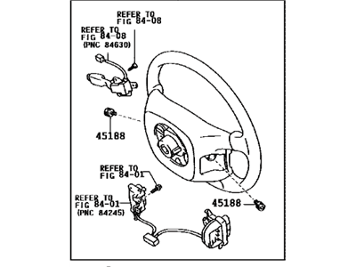 Lexus 45100-50160-B0 Steering Wheel Assembly