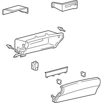 Lexus 55550-30461-E1 Door Assy, Glove Compartment