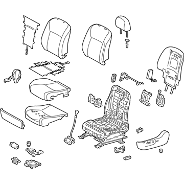 Lexus 71100-75A30-C0 Seat Assy, Front RH