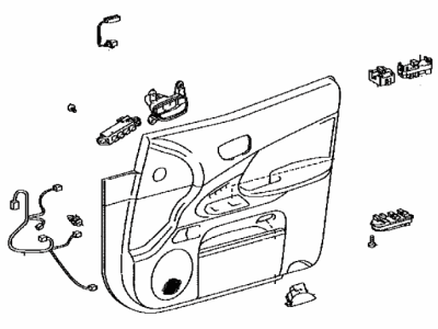 Lexus 67610-30C10-C0 Board Sub-Assy, Front Door Trim, RH