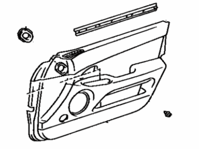 Lexus 67620-3F710-B0 Board Sub-Assy, Front Door Trim, LH