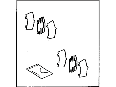 Lexus 04946-32060 Shim Kit, Anti Squeal(For Rear Disc Brake)