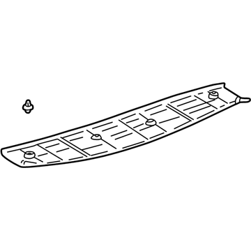 Lexus 67759-53010-B0 Board, Back Door Trim, Upper