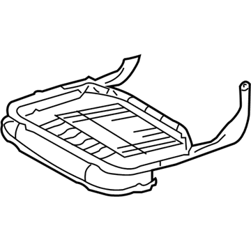 Lexus 71650-0E010 Frame Sub-Assy, Rear Seat Cushion, RH