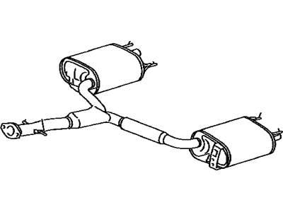 Lexus 17430-31800 Exhaust Tail Pipe Assembly