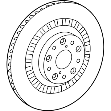 Lexus 42432-11010 Disc, Brake, Rear LH