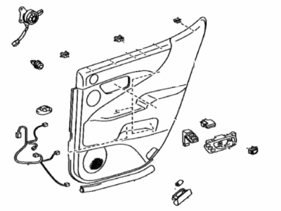 Lexus 67630-5AQ30-D2 Panel Assembly, Rear Door