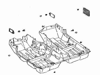 Lexus 58510-24201-D0 Carpet Assy, Front Floor, Front