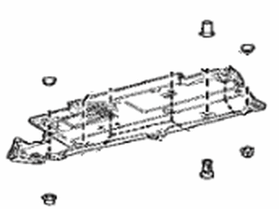 Lexus 58165-07040 Cover, FR Floor, RH