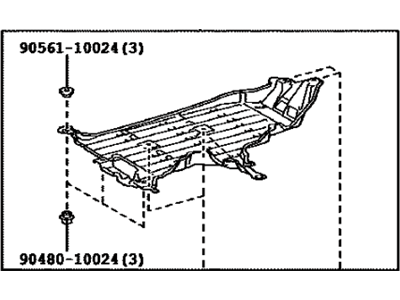 Lexus 58399-33060 Cover, Floor Under