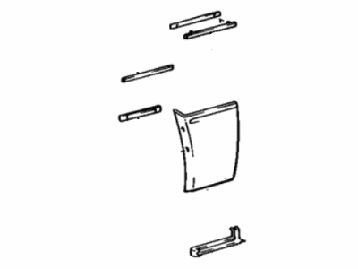 Lexus 75601-32010-03 Moulding Sub-Assy, Front Fender, RH