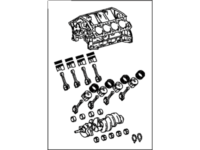 Lexus 11400-50160 Block Assy, Short