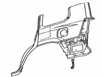 Lexus 60161-60890 Panel, Quarter, RH