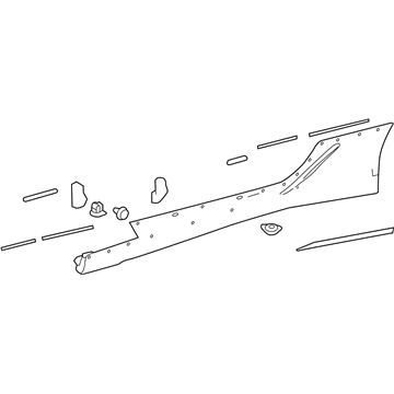 Lexus 75860-11010-B1 MOULDING Assembly, Body