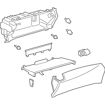 Lexus 55550-50391-C0 Door Assembly Glove Com