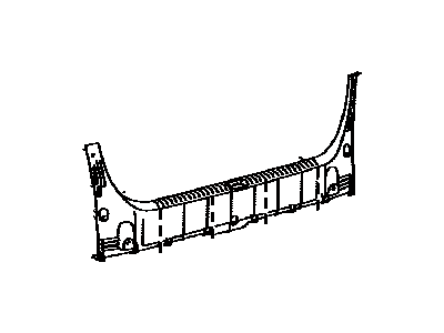 Lexus 58387-33101-C0 Plate, Rear Floor Finish