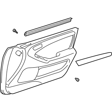 Lexus 67660-30060-A0 Board Sub-Assy, Front Door Trim, LH