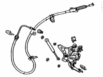 Lexus 46200-50090 Pedal Assy, Parking Brake Control