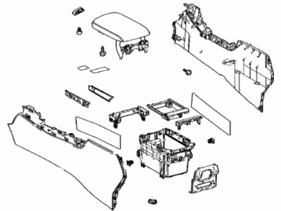 Lexus 58901-78011-C1 Box Sub-Assembly, Console