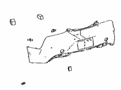 Lexus 52159-11918 Cover, RR Bumper, L