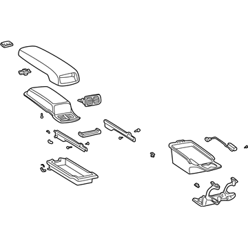 Lexus 58920-50140-B0 Rear Console Armrest Assembly