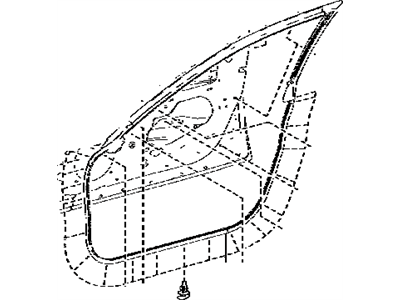 Lexus 67861-53051 WEATHERSTRIP, FR Doo