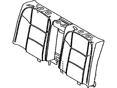 Lexus 71507-24060 Pad Sub-Assembly, RR Sea