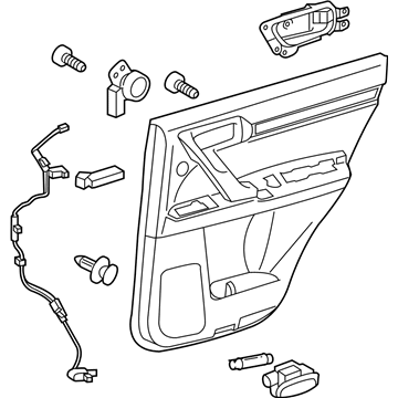 Lexus 67640-6A070-C1 Panel Assembly, RR Door