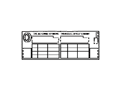 Lexus 42661-75070 Label, Tire Pressure Information