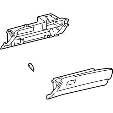 Lexus 55501-30160-C0 Door Assy, Glove Compartment