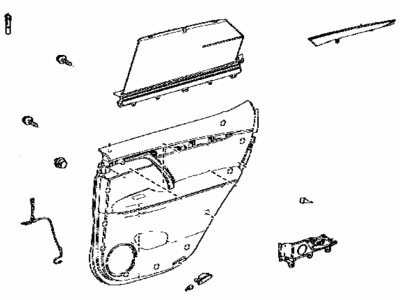 Lexus 67630-48B50-20 PANEL ASSY, RR DOOR