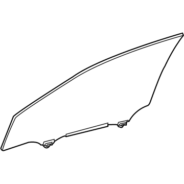 Lexus 68101-0E102 GLASS SUB-ASSY, FR D