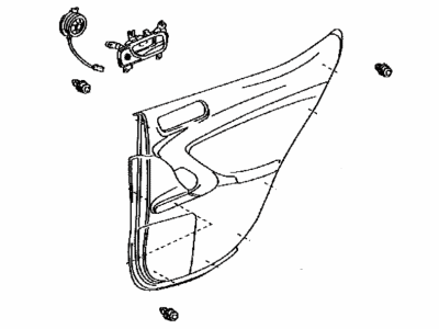 Lexus 67630-53500-A1 Panel Assembly, RR Door