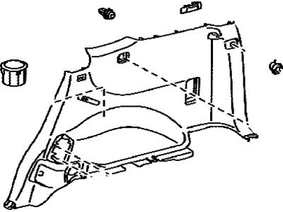 Lexus 64730-60210-C0 Panel Assembly, Deck Tri