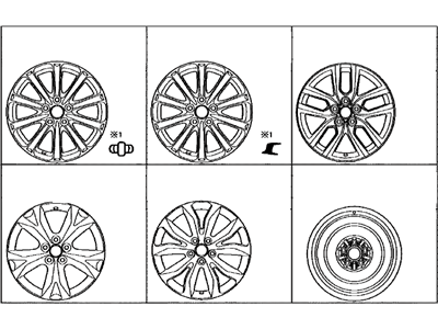 Lexus 42611-78240 Wheel, Disc