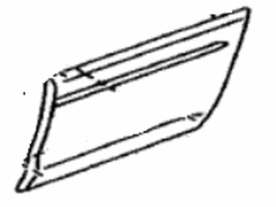 Lexus 75742-48900-H0 Moulding, Rear Door, Outside LH