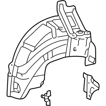 Lexus 61607-30904 Panel, Quarter Wheel House, Inner RH