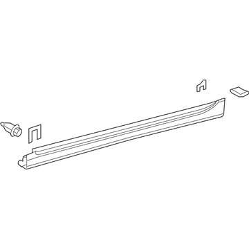 Lexus 75850-75020-J0 Moulding Assy, Body Rocker Panel, RH